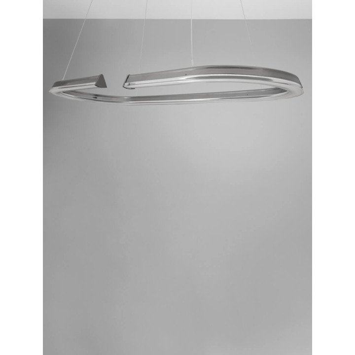 LUCES ORINOCO LE44532 lampa wisząca LED 48W, 3500K srebrna, nowoczesna
