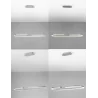 LUCES ORINOCO LE44532 lampa wisząca LED 48W, 3500K srebrna, nowoczesna