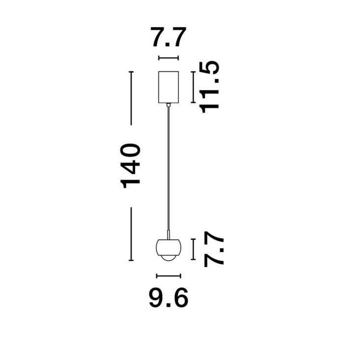 LUCES LIMA LE44279/80/1/2/3/4/5 lampa wisząca LED 3000K