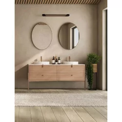 LUCES JUSTO LE44300/1/2/3 LED bathroom wall lamp 3000K white/black IP44