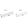 LUCES JUSTO LE44300/1/2/3 kinkiet łazienkowy LED 3000K biały/czarny IP44