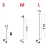 LUCES LERMA LE73600/1/2 LED outdoor lamp 3 sizes IP54 modern