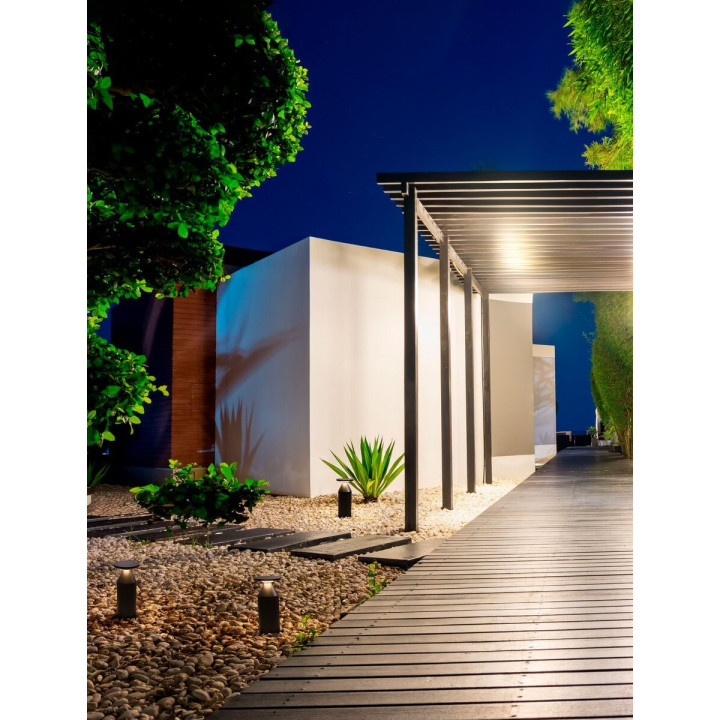 LUCES VISTA LE73609/10 black outdoor LED pole IP65, 2 heights