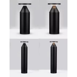 LUCES VISTA LE73609/10 czarny słupek zewnętrzny LED IP65, 2 wysokości