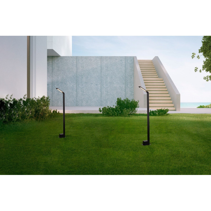 LUCES METAN LE73611/2 lampa ogrodowa LED, czarna, IP65, 2 rozmiary