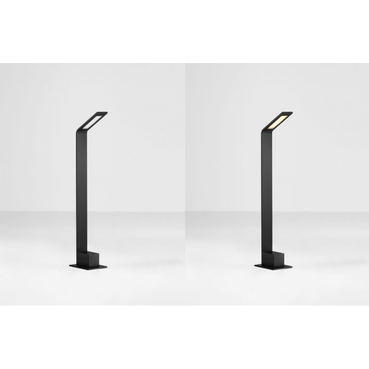 LUCES METAN LE73611/2 lampa ogrodowa LED, czarna, IP65, 2 rozmiary