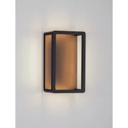 LUCES METAN LE73683 czarny kinkiet LED IP65 9W 3000K zewnętrzny
