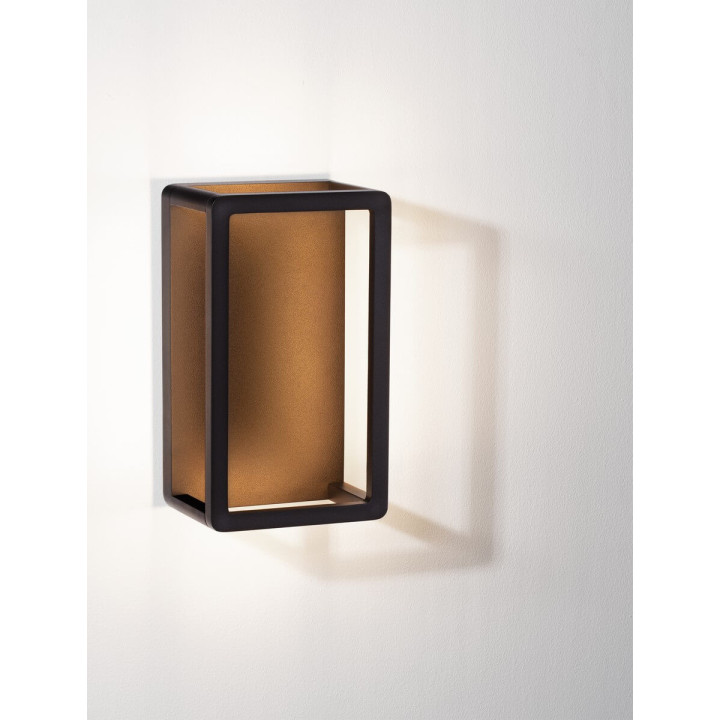 LUCES METAN LE73683 czarny kinkiet LED IP65 9W 3000K zewnętrzny