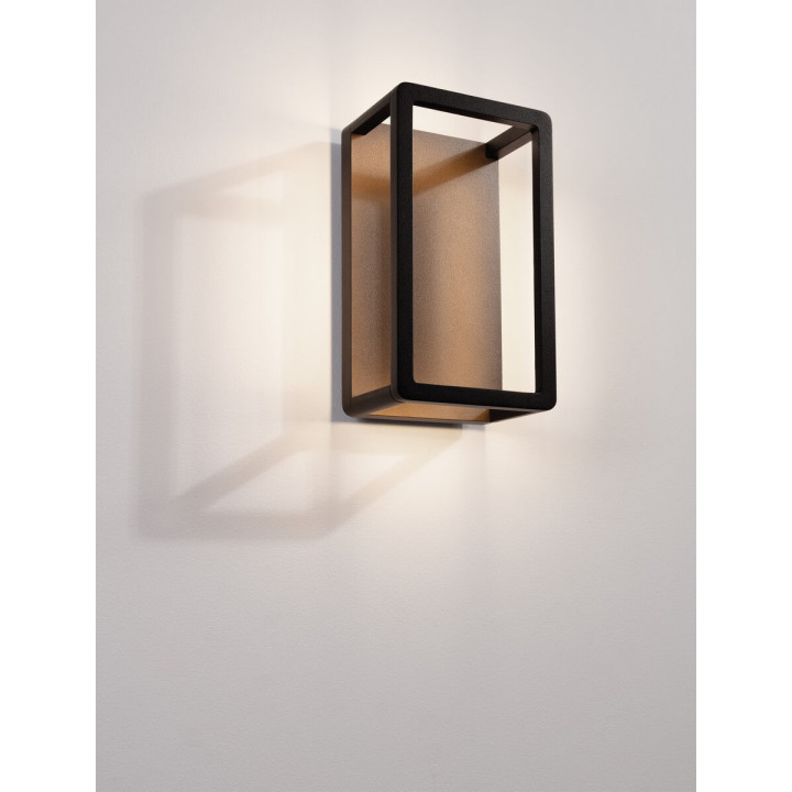 LUCES METAN LE73683 czarny kinkiet LED IP65 9W 3000K zewnętrzny