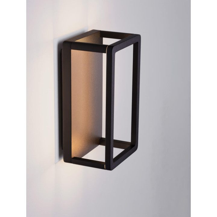 LUCES METAN LE73683 czarny kinkiet LED IP65 9W 3000K zewnętrzny