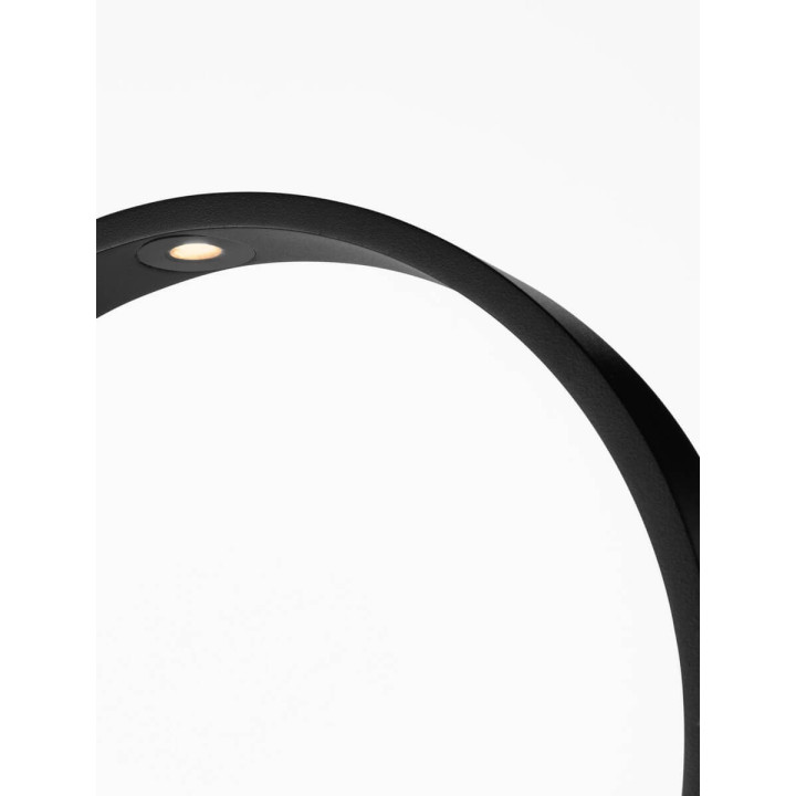 LUCES BABASAC LE73613/4 okrągła lampa ogrodowa LED, czarna, IP65 3000K