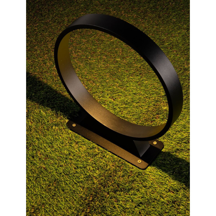 LUCES BABASAC LE73613/4 okrągła lampa ogrodowa LED, czarna, IP65 3000K