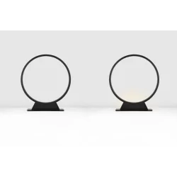LUCES BABASAC LE73613/4 okrągła lampa ogrodowa LED, czarna, IP65 3000K