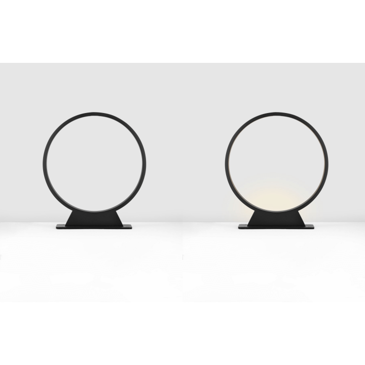 LUCES BABASAC LE73613/4 okrągła lampa ogrodowa LED, czarna, IP65 3000K