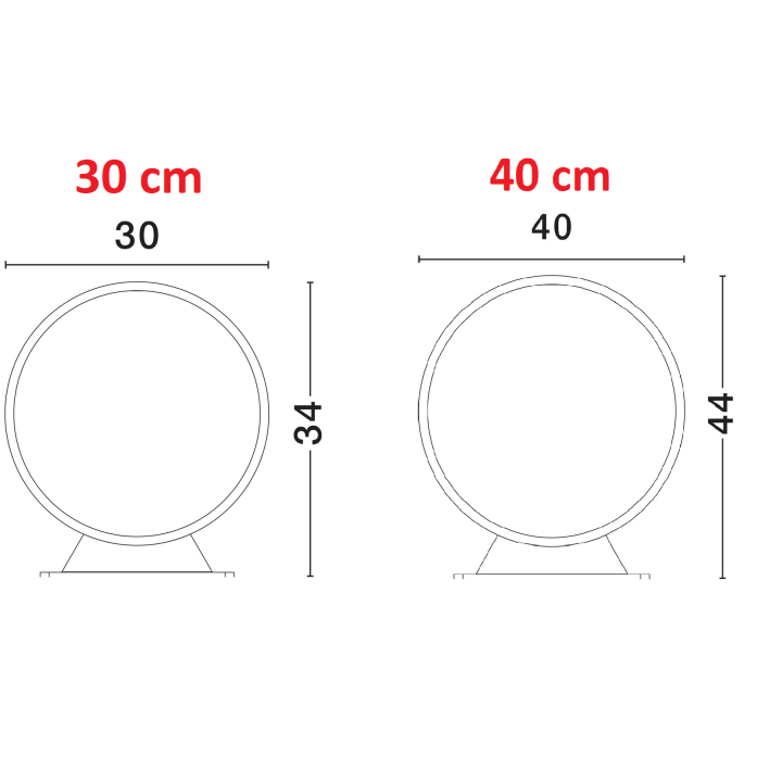 LUCES BABASAC LE73613/4 okrągła lampa ogrodowa LED, czarna, IP65 3000K