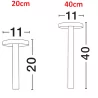 LUCES NEIVA LE73617/8/9/20 LED garden lamp 2 colors IP65 2 sizes