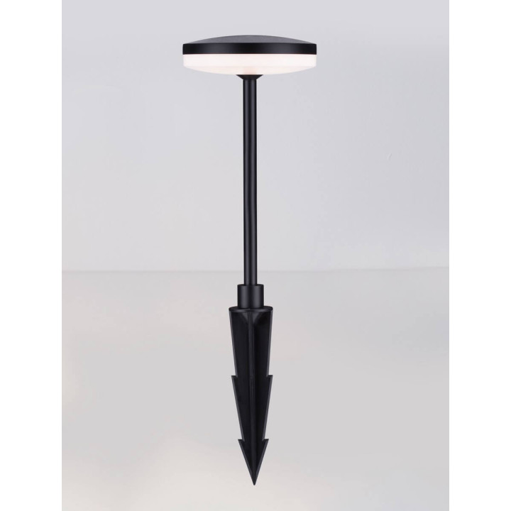 LUCES UBATE LE73626/7/8 czarna lampa stojąca lub wbita LED 3 wysokości