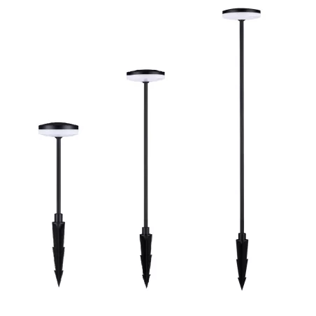 LUCES UBATE LE73626/7/8 czarna lampa stojąca lub wbita LED 3 wysokości LUCES UBATE LE73626/7/8 czarna lampa stojąca lub wbita LED 3 wysokości