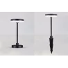LUCES UBATE LE73626/7/8 black floor or recessed LED lamp, 3 heights