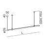 AQFORM PIPER LED 59936/7 suspended, 2 lengths, color adjustable, IP20
