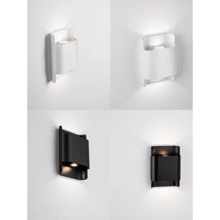 LUCES ORURO LE73645/6 kinkiet zewnętrzny LED 10W IP54 biały czarny