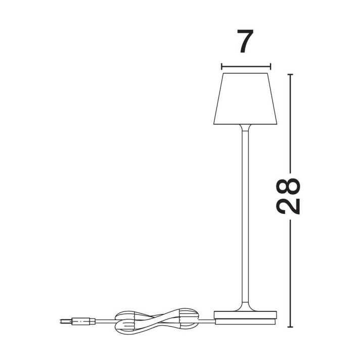 LUCES TERCERO LE73656/7/8/9/50 lampa biurkowa LED 5 kolor&oacute;w IP54 3000K