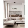 LUCES SATIPO LE44470/1 lampa wisząca LED 60/80 cm, czarno-złota