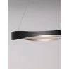LUCES SATIPO LE44470/1 lampa wisząca LED 60/80 cm, czarno-złota