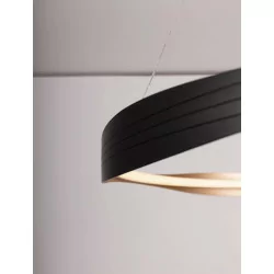 LUCES SATIPO LE44470/1 lampa wisząca LED 60/80 cm, czarno-złota