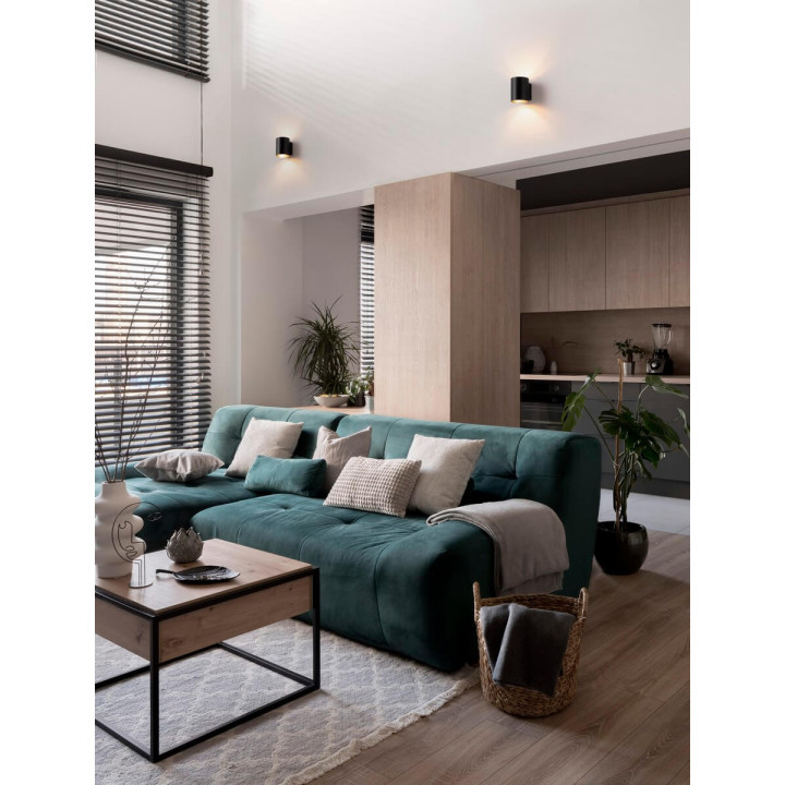 LUCES SALAS LE44376/7 kinkiet biały, czarny aluminiowy żar&oacute;wka G9