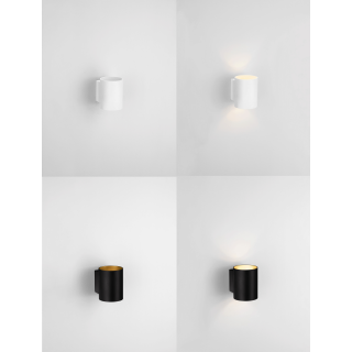 LUCES SALAS LE44376/7 kinkiet biały, czarny aluminiowy żar&oacute;wka G9