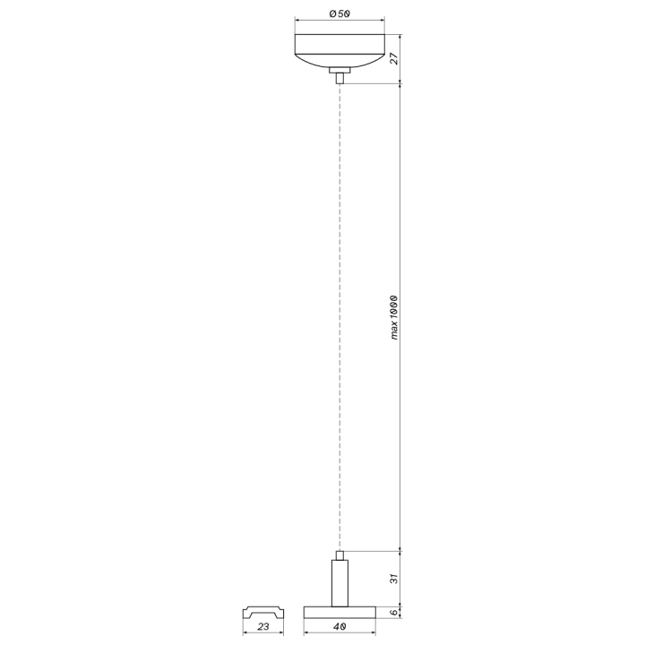 OXYLED MULTILINE track suspension kit white, black