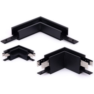 LOONARI MiniLINE 90&deg; angle connector black, white for mini tracks 48V