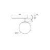 LOONARI MiniLINE EBRO TR LED luminaire 6W alabaster sphere 10cm