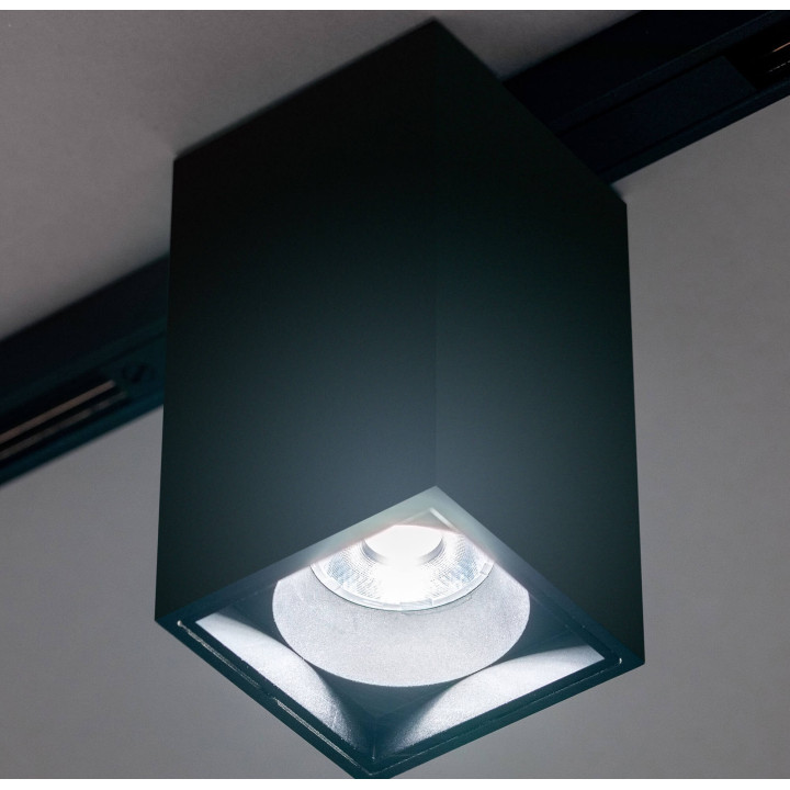 LOONARI MiniLINE POINT SQ LED 10W biała, czarna do szyny natynkowej