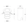 Recessed lamp ELKIM GRUND LED 001 IP67