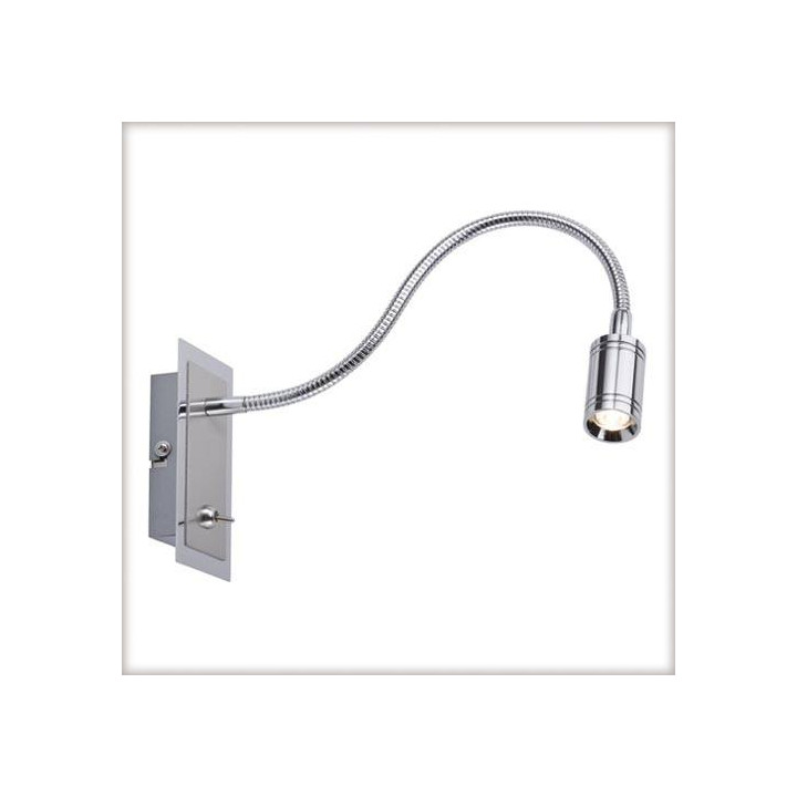 Zylindro LED Flex kinkiet z włącznikiem 1x3W chrom