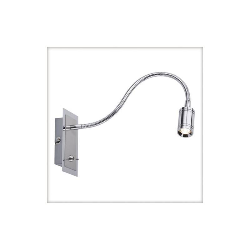 Zylindro Flex LED wall lamp with chrome switch 1x3W Paulman