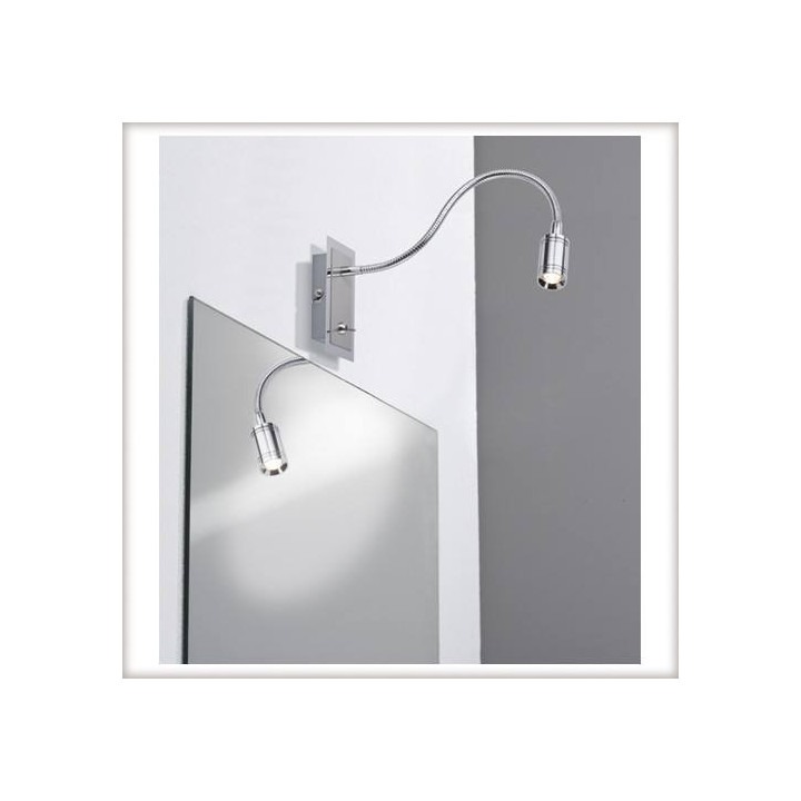 Zylindro LED Flex kinkiet z włącznikiem 1x3W chrom