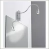 Zylindro Flex LED wall lamp with chrome switch 1x3W