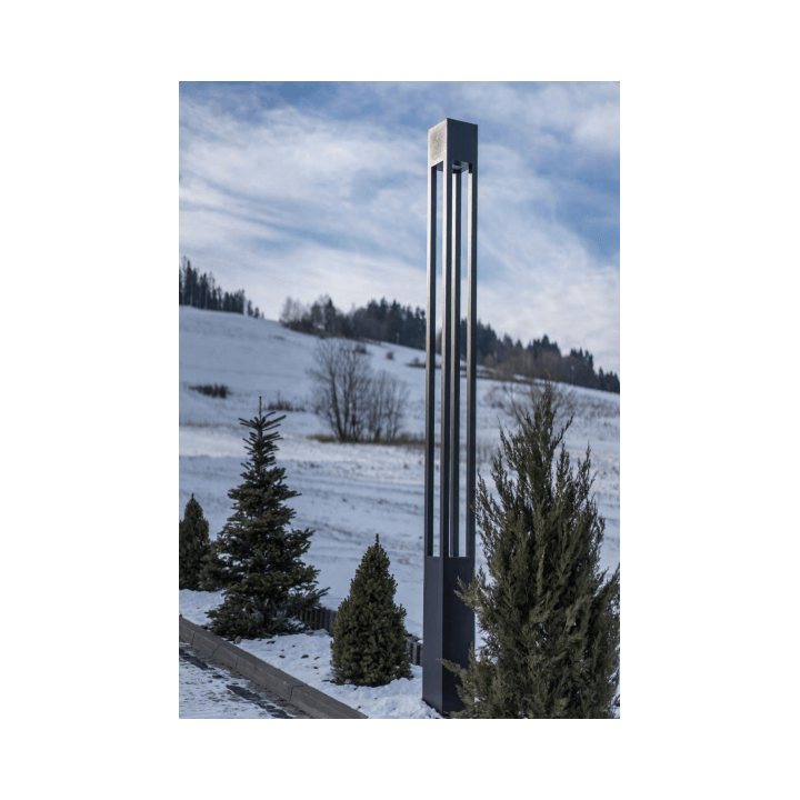 SLED NEWYORK garden lamp E27, 4 heights, IP55 gray