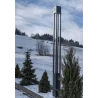 SLED NEWYORK lampa ogrodowa stojąca E27, 4 wysokości, IP55 szara