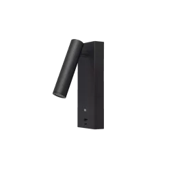 SLED kinkiet do czytania LED 3000K regulowany USB biały, czarny