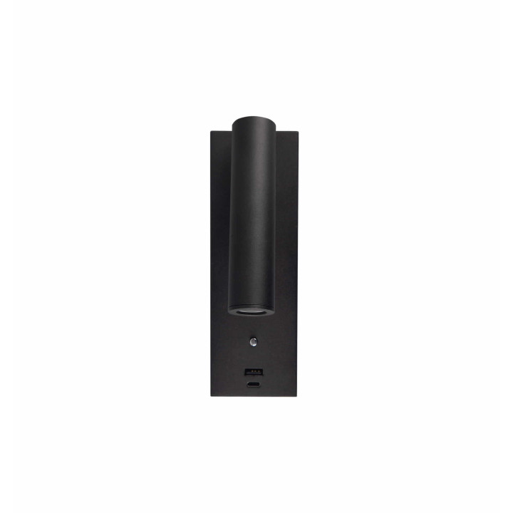 SLED kinkiet do czytania LED 3000K regulowany USB biały, czarny