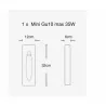 SLED ATELIER mini recessed plaster wall lamp GU10, perfect for stairs