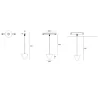 SLED MULTILINE GYRO LED hanging lamp 8W on 48V magnetic rails