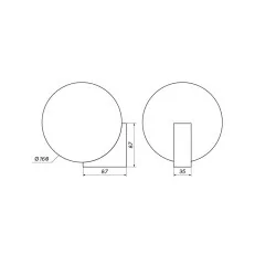 Bathroom wall lamp LOONARI LONNA IP44 black LED 5W 3000K
