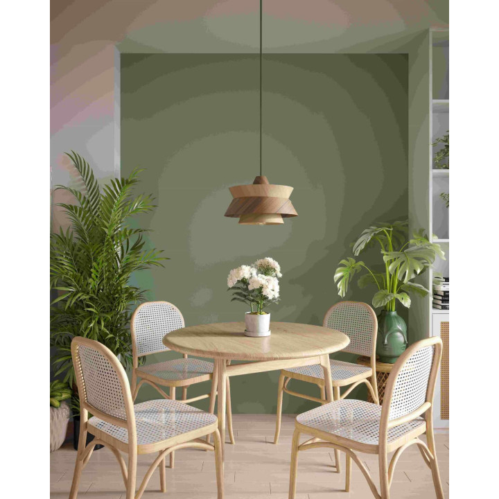 MAXlight Kioto P0549 wewnętrzna lampa wisząca brązowa drewno E27