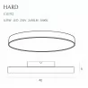 MAXLIGHT Hard C0231 LED ceiling lamp 3000K black metal 42cm