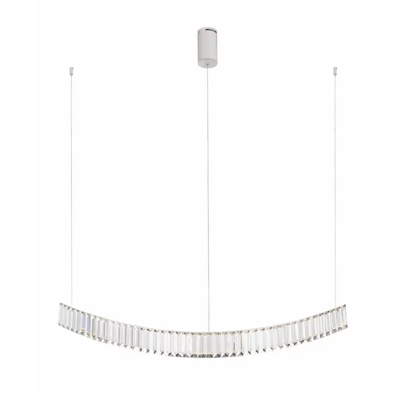 MAXLIGHT SAPHIR P0392 lampa wisząca LED 13W, chrom, 1300lm, 3000K IP20
